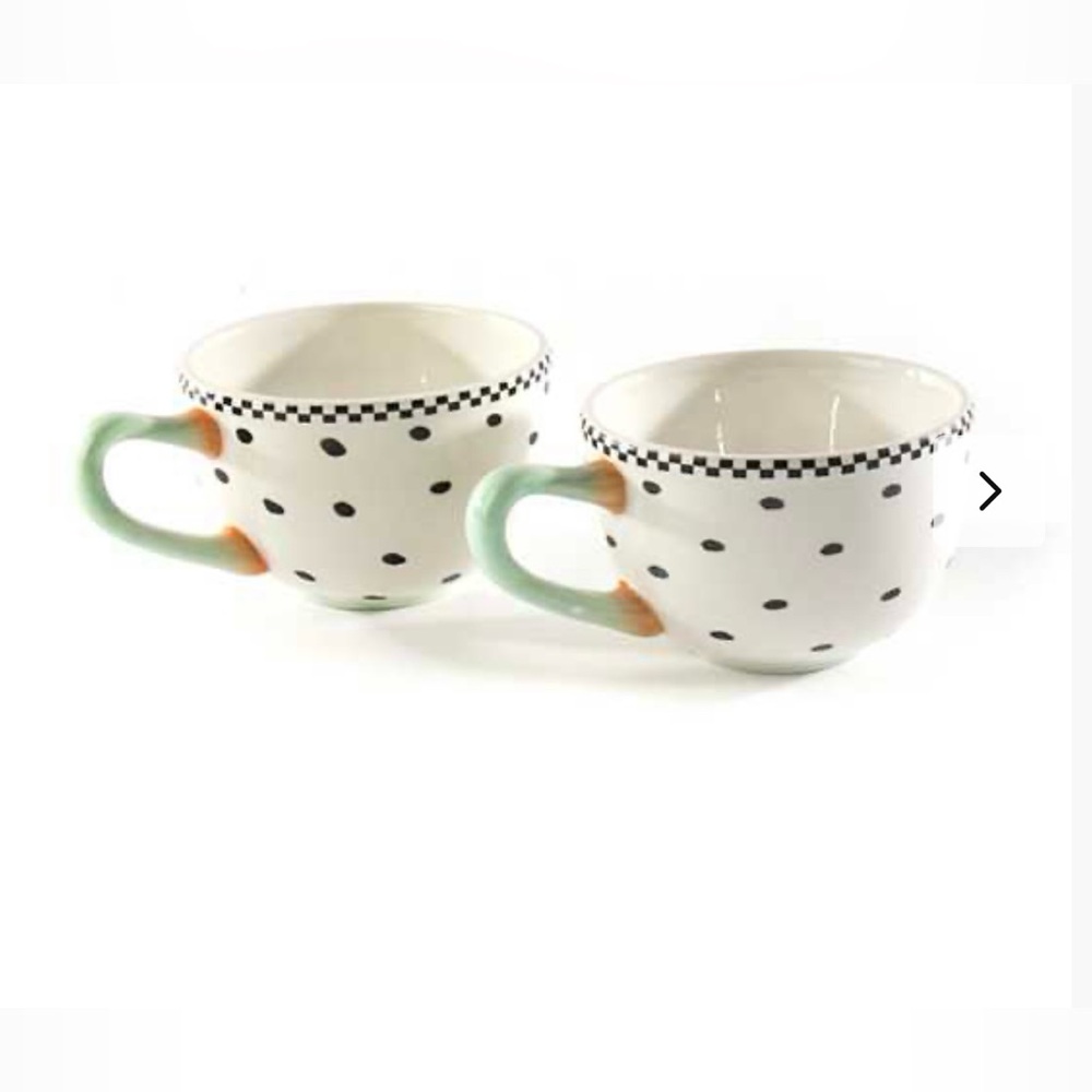 🎉Host Pick🎉Patience Brewster by MacKenzie-Childs Speckled Mugs - Set of 2